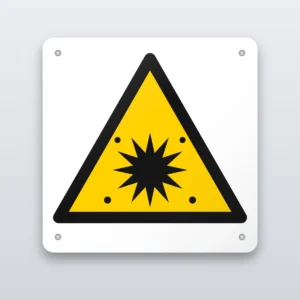 Explosion hazard warning sign