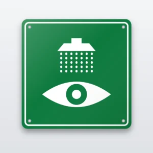 Eye-wash bay safety sign