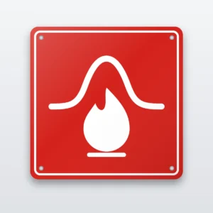 Fire blanket location safety sign