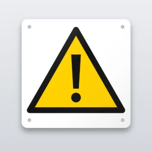 General warning of hazard sign