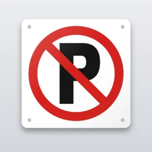No parking prohibition sign