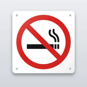 No smoking prohibition sign