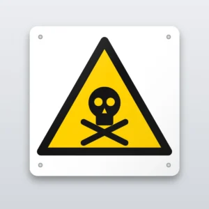Poisonous substances warning sign