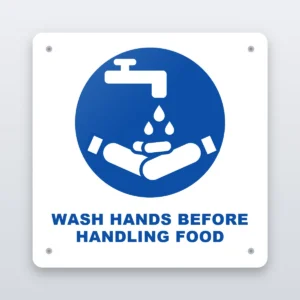 Wash Hands Before Handling Food hygiene sign