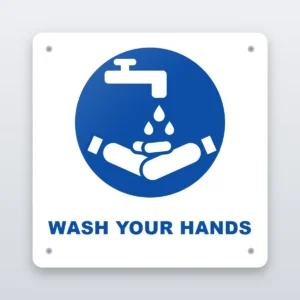 Wash Your Hands hygiene sign